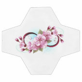 Unendlichkeit mit Sakura Blossom-Blume Fußball (Flach)