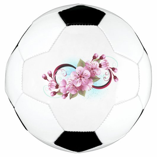 Unendlichkeit mit Sakura Blossom-Blume Fußball (Vorderseite)