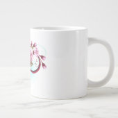 Unendlichkeit mit Sakura Blossom-Blume Jumbo-Tasse (Rechts)