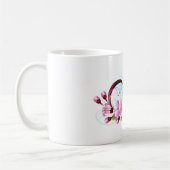 Unendlichkeit mit Sakura Blossom-Blume Kaffeetasse (Links)