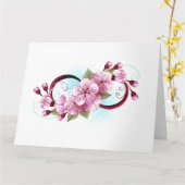 Unendlichkeit mit Sakura Blossom-Blume Karte (Gelbe Blume)