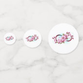 Unendlichkeit mit Sakura Blossom-Blume Konfetti (Vorderseiten)