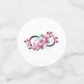 Unendlichkeit mit Sakura Blossom-Blume Konfetti (Klein Vorderseite)