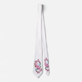 Unendlichkeit mit Sakura Blossom-Blume Krawatte (Vorderseite)