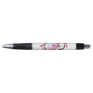 Unendlichkeit mit Sakura Blossom-Blume Kugelschreiber