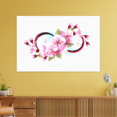 Unendlichkeit mit Sakura Blossom-Blume Leinwanddruck (Insitu (Wohnzimmer))