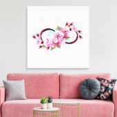 Unendlichkeit mit Sakura Blossom-Blume Leinwanddruck (Insitu (Wohnzimmer))