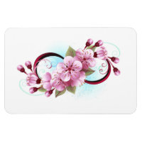 Unendlichkeit mit Sakura Blossom-Blume