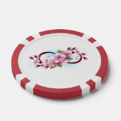 Unendlichkeit mit Sakura Blossom-Blume Pokerchips (Einzeln)