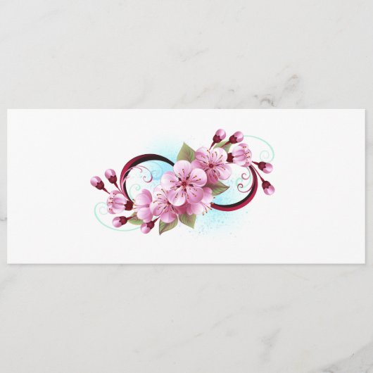 Unendlichkeit mit Sakura Blossom-Blume Programm (Vorderseite)