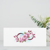 Unendlichkeit mit Sakura Blossom-Blume Programm (Stehend Vorderseite)