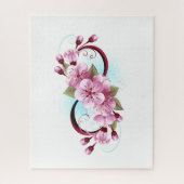 Unendlichkeit mit Sakura Blossom-Blume Puzzle (Vertikal)