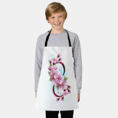 Unendlichkeit mit Sakura Blossom-Blume Schürze (Getragen)