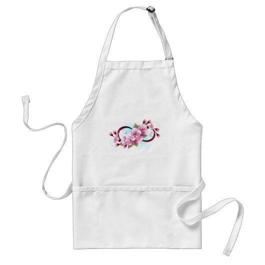 Unendlichkeit mit Sakura Blossom-Blume Schürze (Vorne)