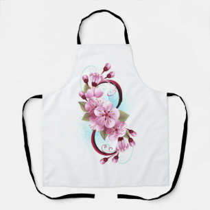 Unendlichkeit mit Sakura Blossom-Blume Schürze