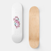 Unendlichkeit mit Sakura Blossom-Blume Skateboard (Vorderseite)