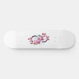 Unendlichkeit mit Sakura Blossom-Blume Skateboard