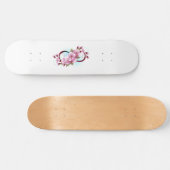 Unendlichkeit mit Sakura Blossom-Blume Skateboard (Horizontal)