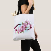 Unendlichkeit mit Sakura Blossom-Blume Tasche (Von Nahem)