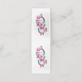 Unendlichkeit mit Sakura Blossom-Blume Terminkarte (Außenseite Aufgefaltet)