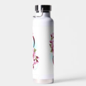 Unendlichkeit mit Sakura Blossom-Blume Trinkflasche (Rechts)