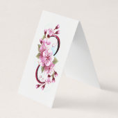 Unendlichkeit mit Sakura Blossom-Blume Visitenkarten (Vorderseite)
