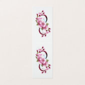 Unendlichkeit mit Sakura Blossom-Blume Visitenkarten (Außenseite Aufgefaltet)