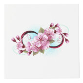 Unendlichkeit mit Sakura Blossom-Blume Würfel (Vorderseite)