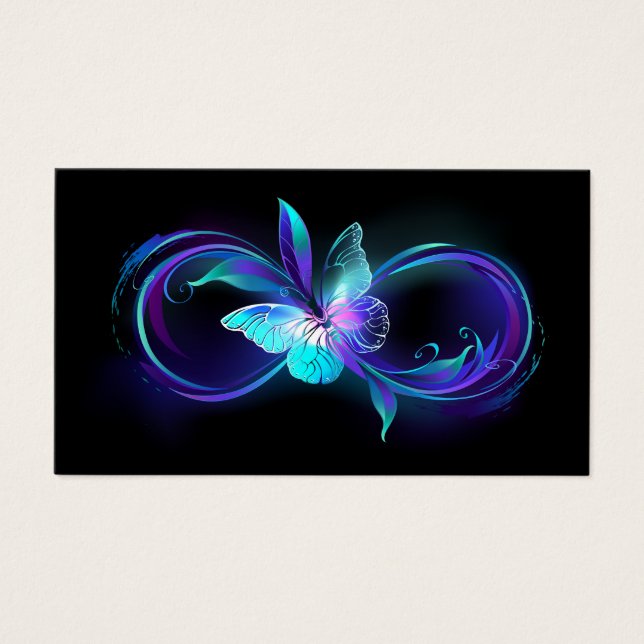 Unendlichkeit mit Zauberschmetterling glänzen (Vorderseite)
