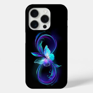 Unendlichkeit mit Zauberschmetterling glänzen Case-Mate iPhone Hülle