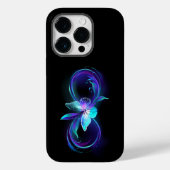 Unendlichkeit mit Zauberschmetterling glänzen Case-Mate iPhone Hülle (Rückseite)