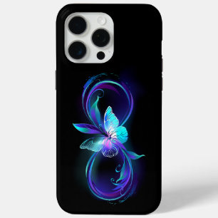Unendlichkeit mit Zauberschmetterling glänzen Case-Mate iPhone Hülle