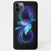 Unendlichkeit mit Zauberschmetterling glänzen Case-Mate iPhone Hülle (Rückseite)