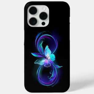 Unendlichkeit mit Zauberschmetterling glänzen Case-Mate iPhone Hülle