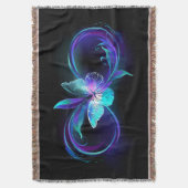 Unendlichkeit mit Zauberschmetterling glänzen Decke (Vorderseite Vertikal)