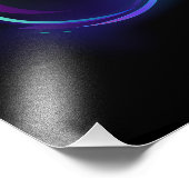 Unendlichkeit mit Zauberschmetterling glänzen Fotodruck (Ecke)