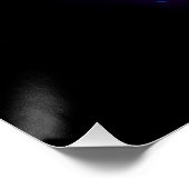 Unendlichkeit mit Zauberschmetterling glänzen Poster (Ecke)