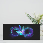Unendlichkeit mit Zauberschmetterling glänzen Programm (Stehend Vorderseite)