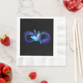 Unendlichkeit mit Zauberschmetterling glänzen Serviette (Beispiel)
