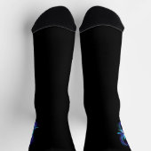 Unendlichkeit mit Zauberschmetterling glänzen Socken (Oben)