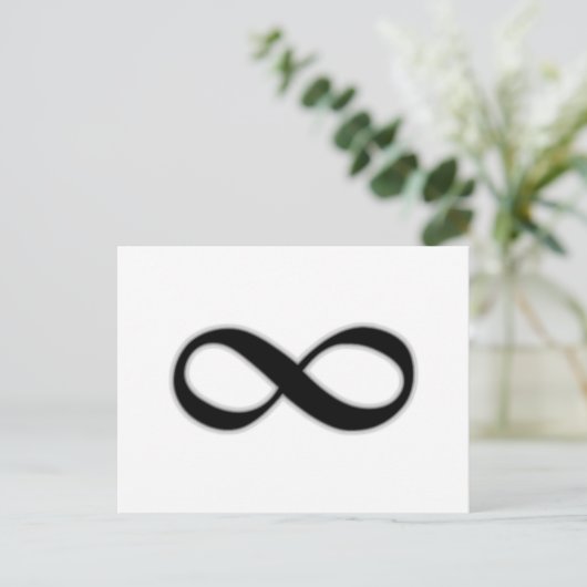Unendlichkeit Postkarte (Stehend Vorderseite)