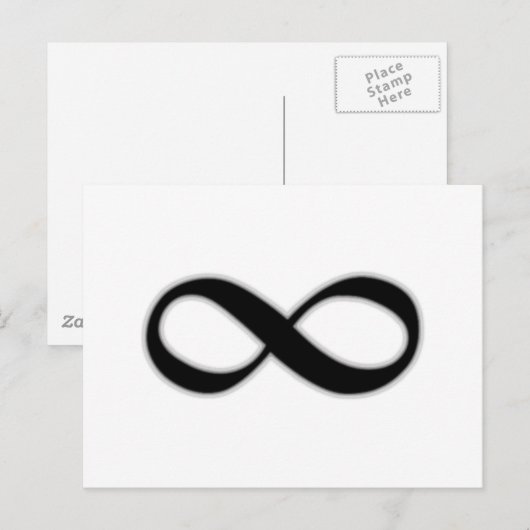 Unendlichkeit Postkarte (Vorne/Hinten)