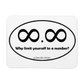 Unendlichkeit Punkt Unendlichkeit Decal Magnet (Horizontal)