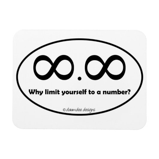 Unendlichkeit Punkt Unendlichkeit Decal Magnet (Horizontal)