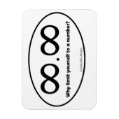 Unendlichkeit Punkt Unendlichkeit Decal Magnet (Vertikal)