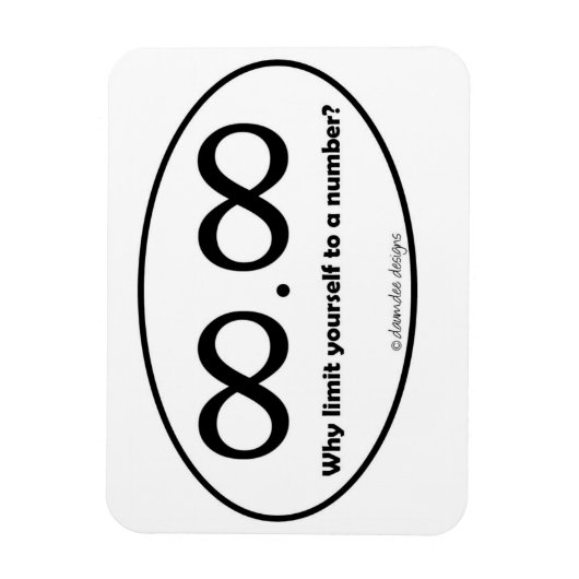 Unendlichkeit Punkt Unendlichkeit Decal Magnet (Vertikal)