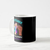 Unendlichkeit Schmetterling Präventionsbewusstsein Kaffeetasse (Vorderseite Links)