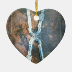 Unendlichkeit silberner Stern Keramikornament