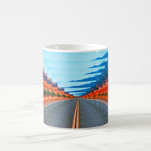 Unendlichkeit Straße Kaffeetasse (Mittel)