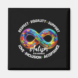 Unendlichkeit Symbol Autismus Bewusstsein Respekt Magnet